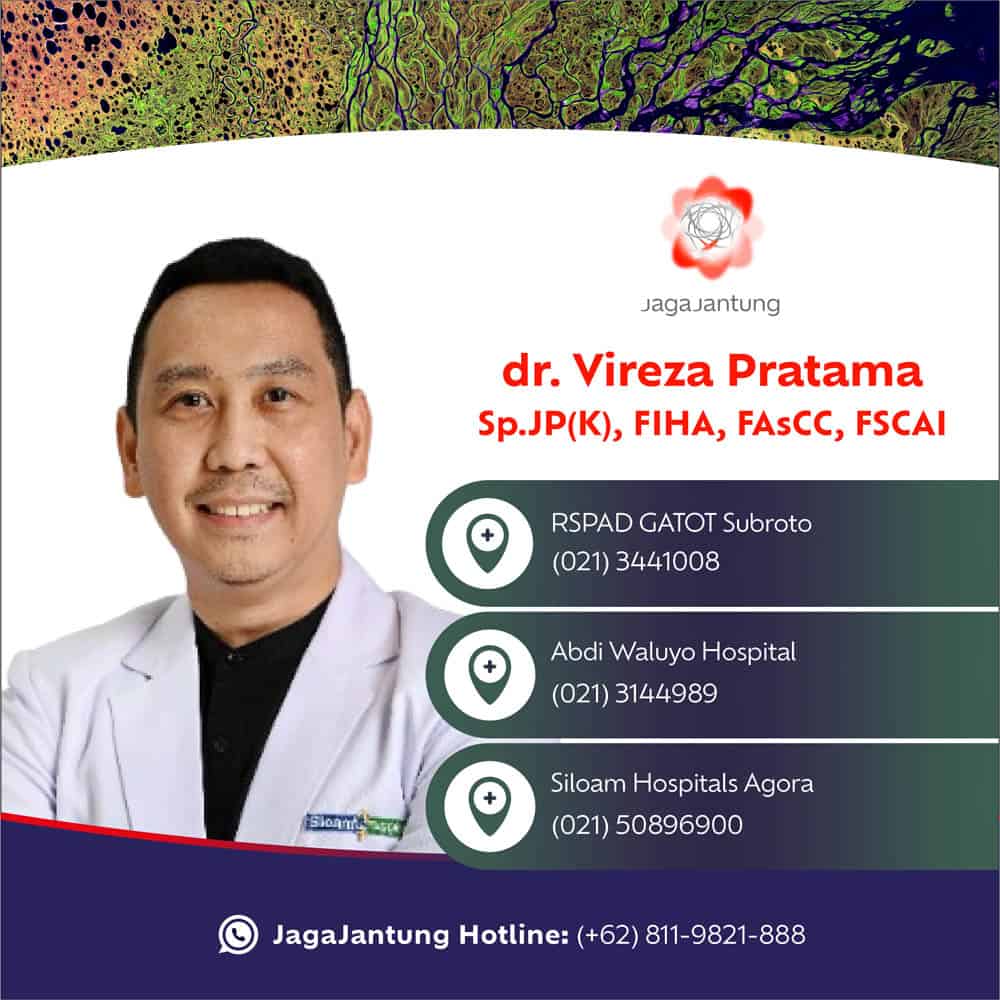 Informasi kontak dokter spesialis jantung dr. Vireza Pratama, Sp.JP, FIHA