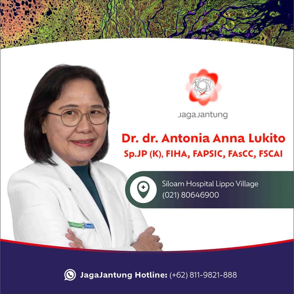 Informasi kontrak dokter spesialis jantung DR. dr. Antonia Anna Lukito, Sp.JP(K), FIHA, FAPSIC, FAsCC, FSCAI